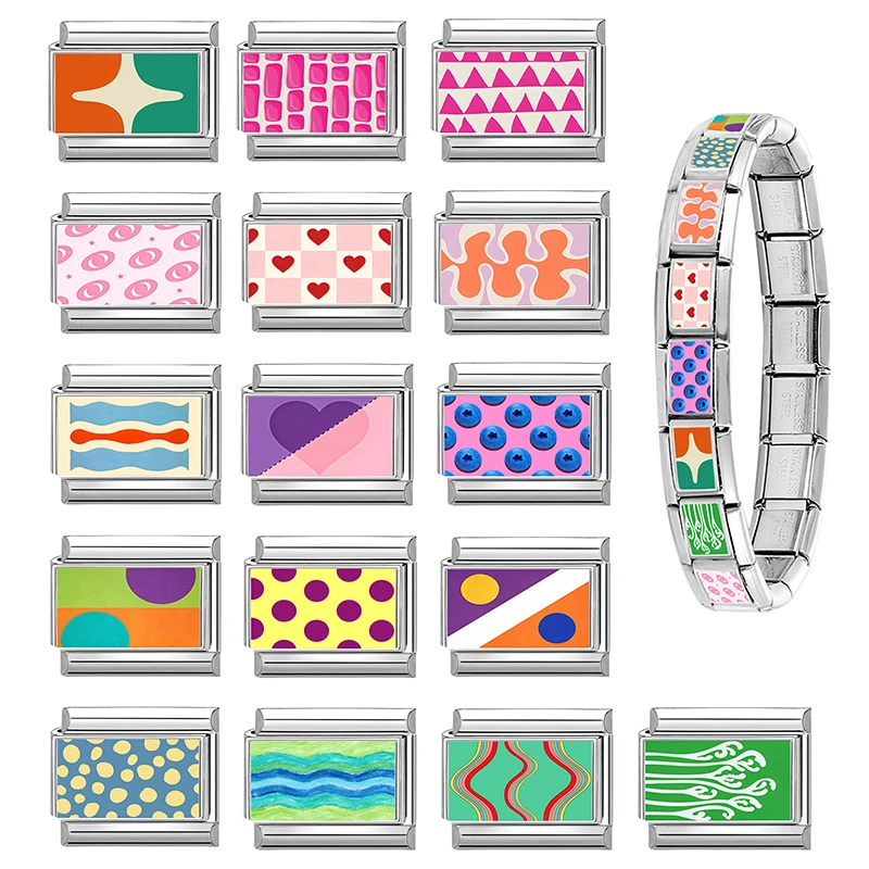 Italian Charm Bracelet Fit 9MM Stainless Steel DIY Bracelet Jewelry