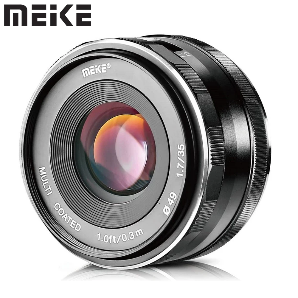 

Meike 35mm f1.7 APS-C Manual Focus Fixed Lens for Panasonic Olympus M4/3 Mount GH4 GH5 GF6 GX7 E-M5 E-M10II E-PL5 G7 G9 GX8 E-M1