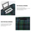 Fashion Green Tartan Plaid Suitcase Cover Dust Proof Gingham Luggage Covers Protector for 18-32 inch 4