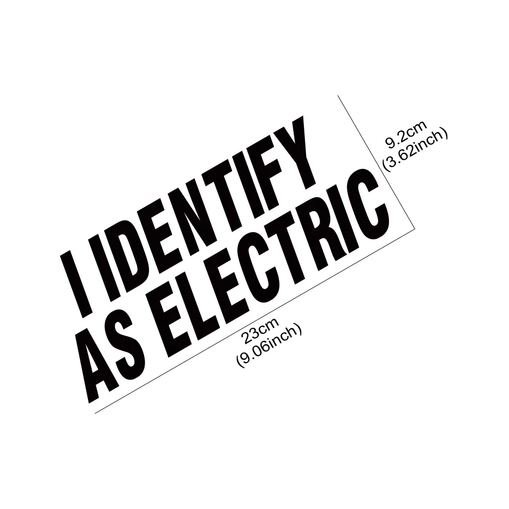 I Identify As Electric Car Sticker 5