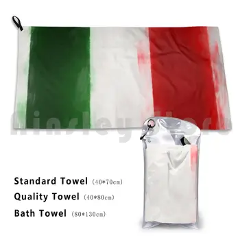 이탈리아 국기 번호 2, 시리즈 1 비치 타월 빠른 건조 품질 타월 색상 국기 국기 이탈리아 이탈리아 국기 이탈리아 이탈리아