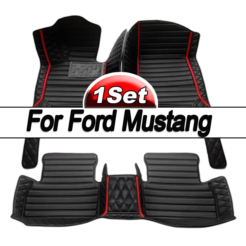 

Car floor mats for Ford Mustang 2015 2016 2017 2018 2019 2020 2021 2022 Custom auto foot Pads automobile carpet cover