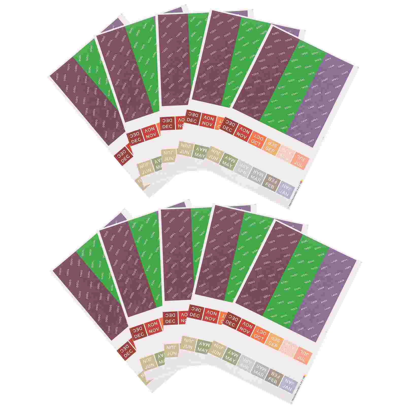 

30 Sheets Handbook Label Stickers Decorative Notepad Adhesive Classification for Scrapbooking Decals DIY Marking Labels