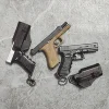 G17 Model Metal 1:3 Mini Gun Detachable DIY Alloy Keychain Pendant Ornaments Children and adult Pistol With Holster 2