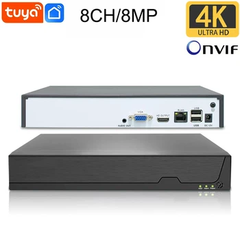 SmartCnet 4K 8MP 8CH Tuya Smart Onvif H.265 Video Surveillance NVR Recorder P2P Motion Detect Recorder for IP Camera CCTV System 1