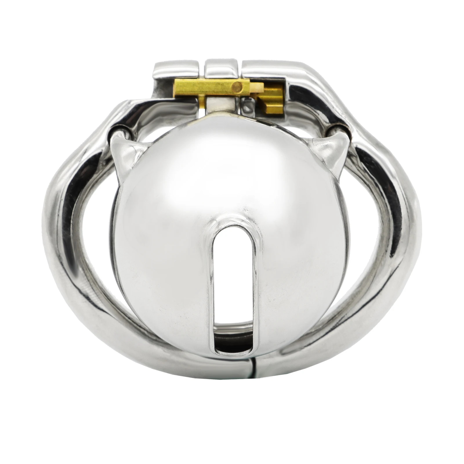 Premium Stainless Steel Male Chastity Device with PA Lock - New