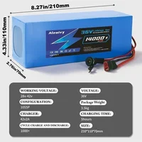 Batterie d'origine Aleaivy 36V 48V 10Ah 14Ah 16Ah 20Ah 18650 pour vélo 200-2000W, vélo, scooter et autres moteurs 4