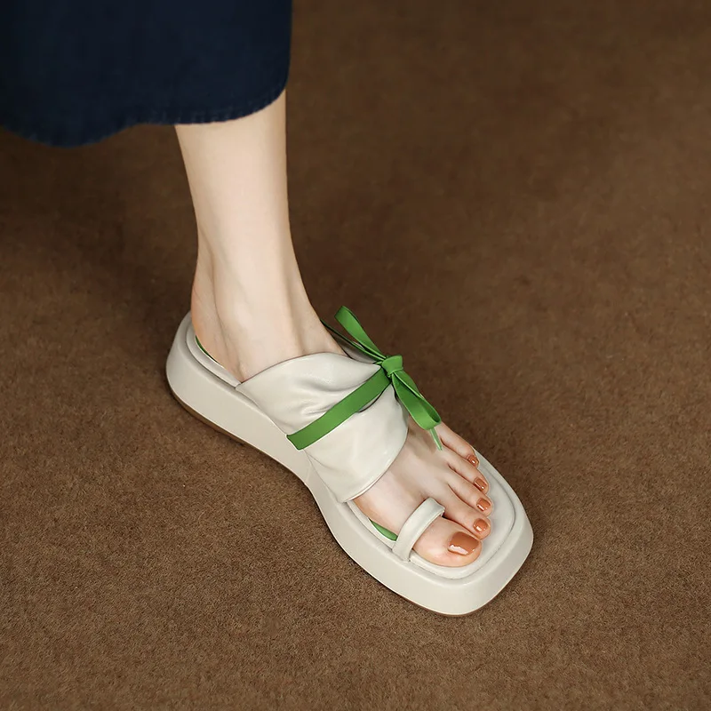 Hot 2022 Fashion Woman Sandals Summer Shoes Gladiator Beach Sandals  Bow-Knot Platform Heels Ring Toe Slippers Sandalias De Mujer - AliExpress