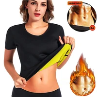 Sauna Fat Burning Shirt Women Waist Trainer Reducing Shapewear Lady Hot Sweat Tank Top Weight Loss Slimming Workout Gym Sports 1