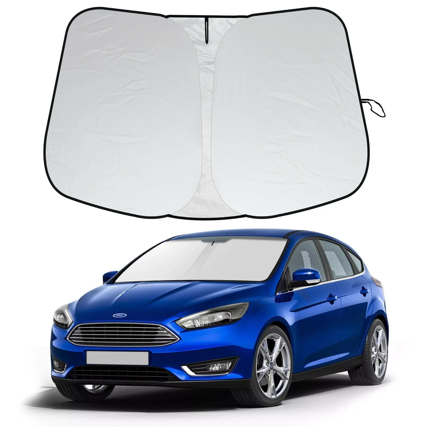 Für Ford Focus 2012-2018 Auto Windschutzscheibe Sonnenschutz Abdeckung Frontscheibe Sonnenschutz Visier Auto Innen UV Schutz