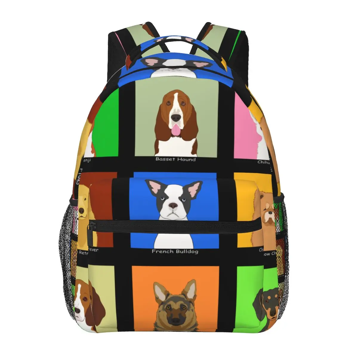 

Men Woman Backpack Cartoon Buddy Dog Collection Schoolbag for Female Male 2023 Fashion Bag Student Bookpack