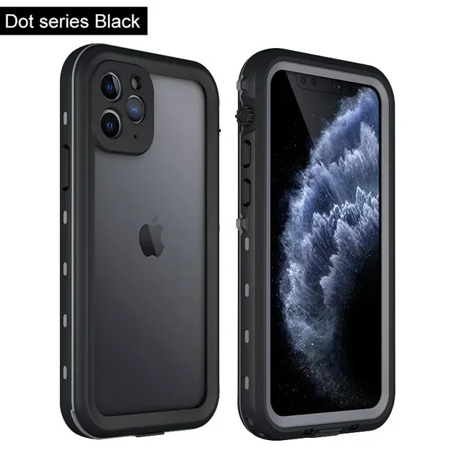 כיסוי מוגן מים IP68 שקוף מלא לאייפון 16 15 14 פלוס 13 12 11 פרו מקס מיני XS XR X מגן מסך בעל עמידות בפני זעזועים