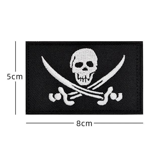 8*5CM OUCH POUCH / Letter Patches Hook And Loop Embroidery Applique Badge  Stickers,Tactical Patch