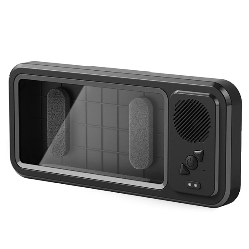 

Новый держатель для телефона для душа с Bluetooth динамиком IPX4 водонепроницаемый и противотуманный сенсорный экран настенный держатель для телефона Простая установка