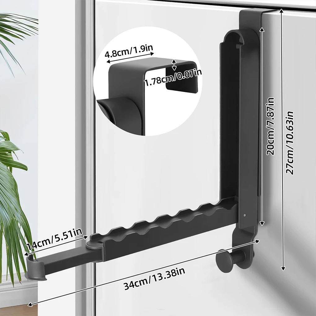 Aluminum Alloy Space-saving Coat Hook Organize Wardrobe With Folding Door Hanger Clothes And Towels B
