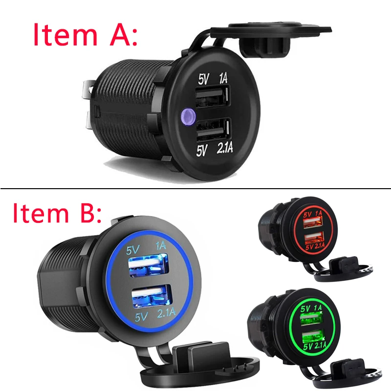 5V31ADualUSBCarChargerSocketAdapterPowerOutletCarUSB