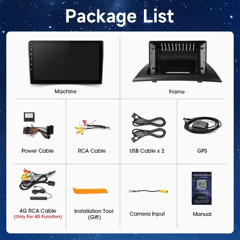 Para BMW X3 E83 2003-2011 Srnubi Radio de Coche 2 Din con Carplay Inalámbrico, Android Auto, Navegación GPS, Reproductor Multimedia de Video de 9 pulgadas, Unidad Principal Estéreo UIS7865 Compatible con SWC, Pantalla QLED, 4G WIFI 8