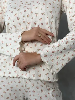 طقم بيجامات نسائي طقم بيجامة ملابس نوم بدلة منزلية للنساء قمصان نوم بيجاما ملابس نوم للسيدات بنطلون نوم Pj 5