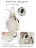 PANGDUBE Baby Nappy Bag with 2pcs Stroller Hooks Mummy Bag Backpack Waterproof Outdoor Travel Mommy Maternity Bag for Baby Stuff 3