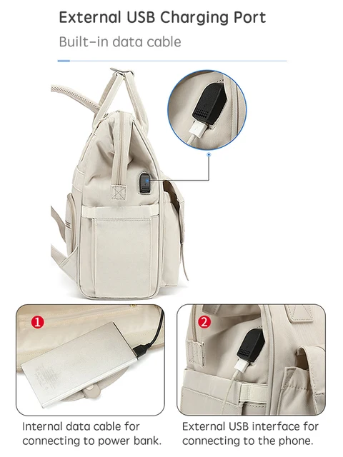 PANGDUBE Baby Nappy Bag – Waterproof Maternity Backpack 3