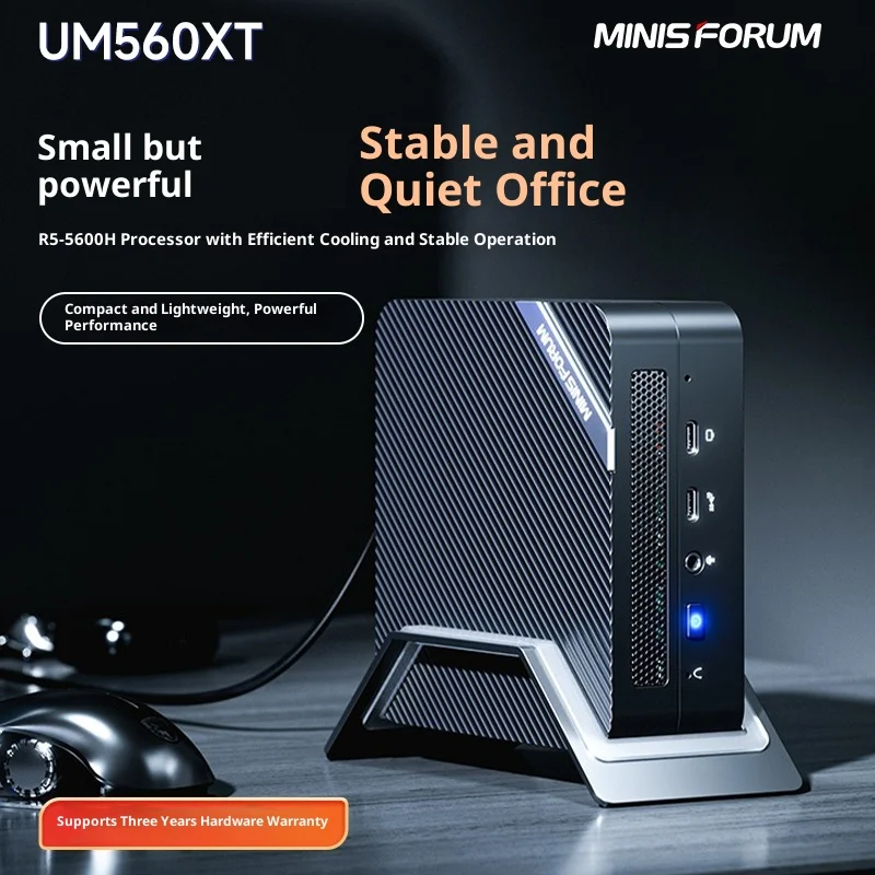 MINISFORUM UM560 XT: AMD Ryzen R5-5600H AI Mini PC, High MINISFORUM UM560 XT: AMD Ryzen R5-5600H AI Mini PC, High