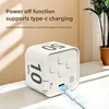 Productivity Timer Productivity Cube Timer Gravity Sensor LED Display 4 Preset Time Kids Time Management Kitchen Countdown Timer 6