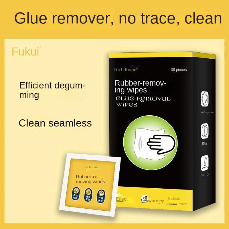 

Degumming wipes, super strong degumming agent, non damaging car paint, non drying adhesive cleaning agent, degumming and non mar