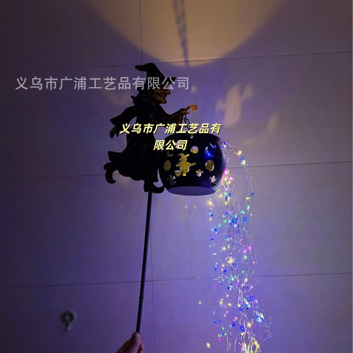 ตัวเลือกสินค้า โคมไฟสวน LED รูปหม้อสมุนไพร ตกแต่งเทศกาลฮาโลวีน