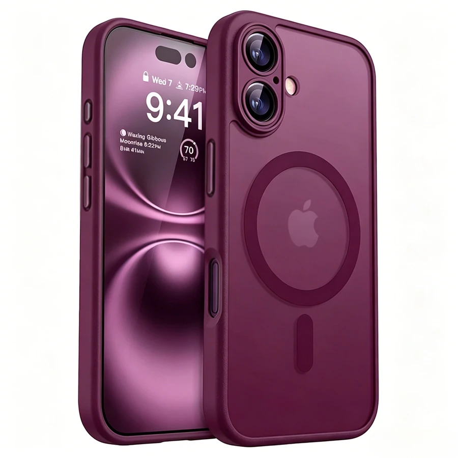 Magnetic Matte Translucent Armor Case with Magsafe Compatibility