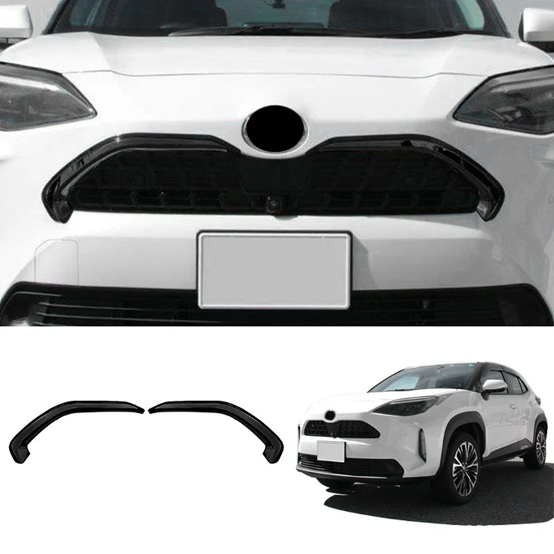 

For Toyota Yaris Cross 2020 2021 Front Hood Bonnet Grill Lip Molding Cover Trim Grille Bar Garnish Mesh Styling