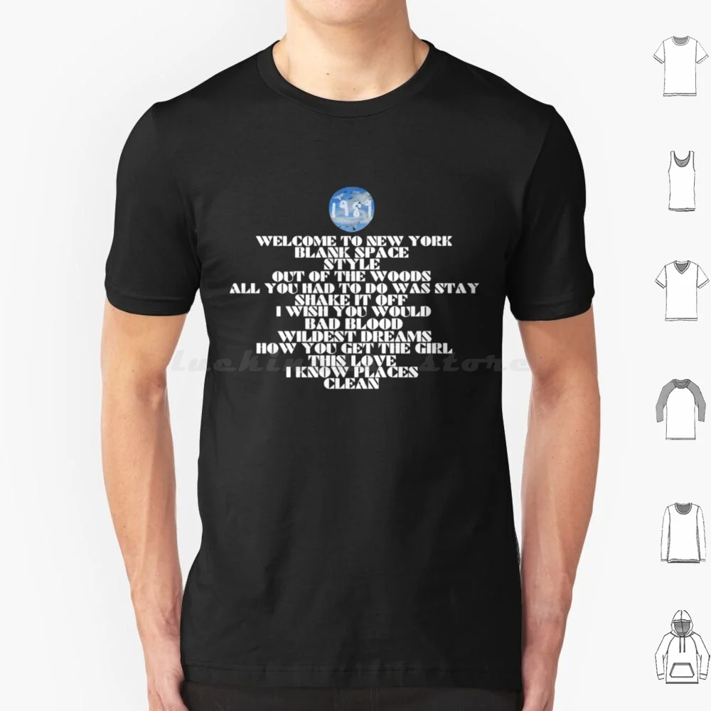 1989 Tracklist T Shirt 6Xl Cotton Cool Tee 1989 Swiftie Midnights Reputazione Lover Folklore Evermore Shake It Off Wild