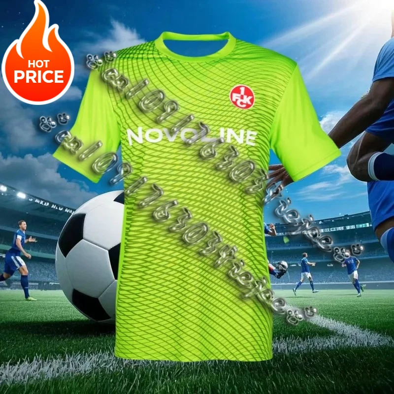 3d Men's Kaiserslautern Short Sleeved Football Shirt Youth Children's Training Football Shirt Breathable and Fashionable Jersey