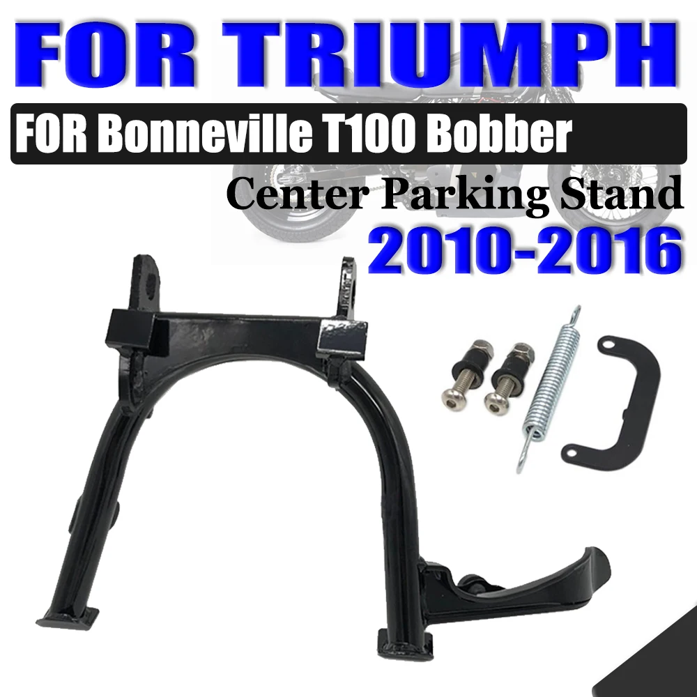 

For Triumph Bonneville T100 Bobber 2010 - 2016 Motorcycle Kickstand Bracket Center Central Parking Stand Firm Holder Support