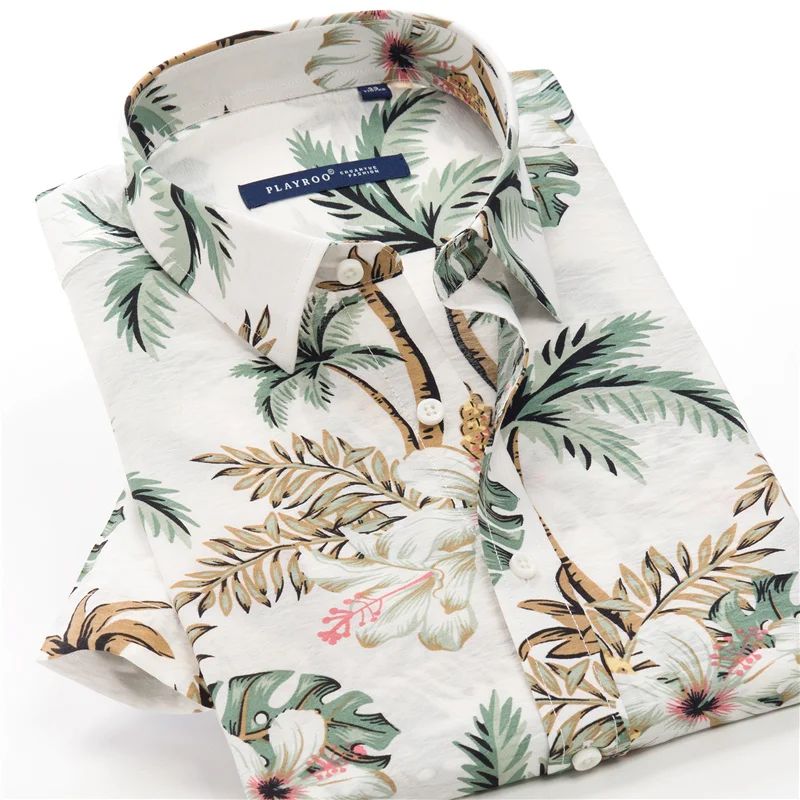 

Plus Size 5XL 6XL 7XL 8XL 9XL 10XL Mens Short Sleeve Print Shirt 2024 Summer New Men's Floral Hawaiian Shirts Casual Loose Tops