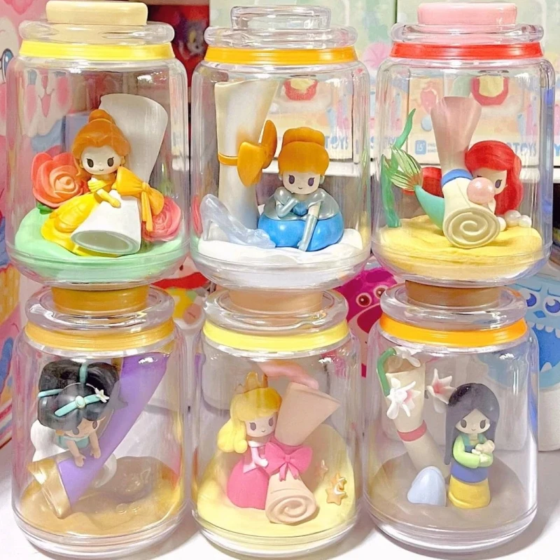 Cartoon Disney Princess Figure D-Baby Mystery Box Fantasy Wish Bottle Series Sorpresa Gift Blind Box Gifts Toys