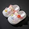 Flowers Baby Girls Slippers Summer Cute Princess Garden Clogs Shoes for Kids Soft Non Slip EVA Toddler Children Beach Shoes 1