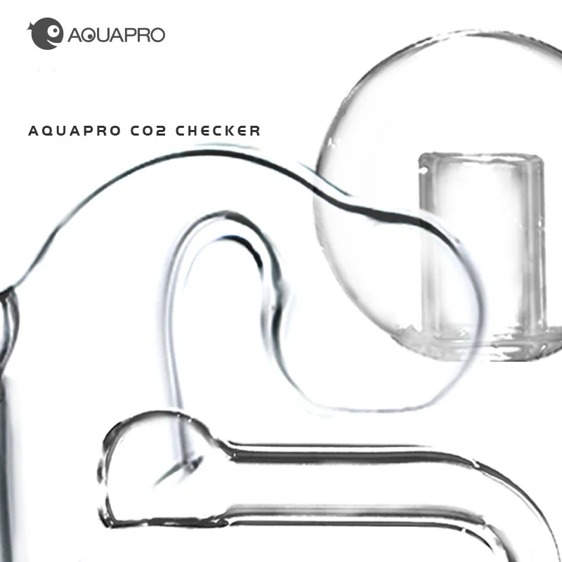 Glass CO2 Concentration Checker Drop Indicator Monitor ADA Style Aquarium Hang On Fish Tank Aquatic Plant Test Cylinder Detector