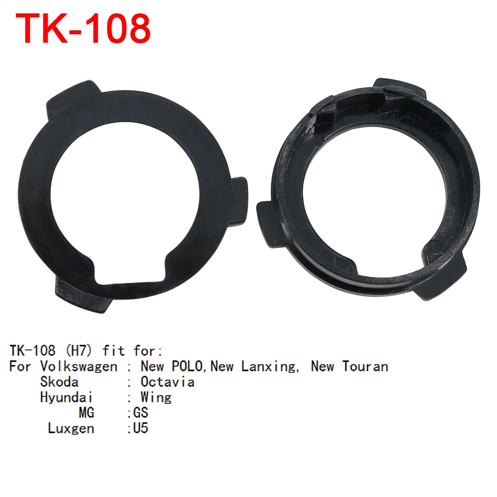 LED Headlight Bulb H1 H7 Car Adapter Base Retainer Holder Socket Headlamp Mount Stand Nissan Benz Ford Focus VW KIA 2Pcs headlight holder led lamp bulb base led headlight light holder led lamp bulb light bulb socket socket connector plug adapter
