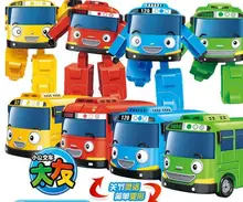 

Korean Amine model Tayo the little bus Transformation Action Figure Toys Kids Toys For Boys Gifts bus car vehicle color 2