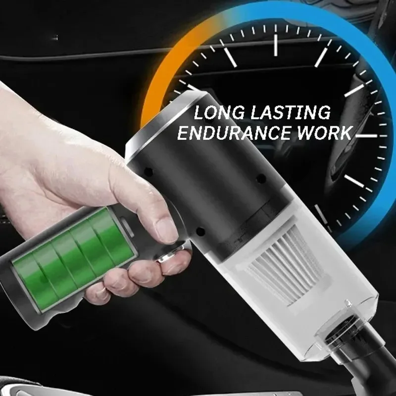 Wireless Car Vacuum Cleaner 6000Pa Cordless Handheld Auto Vacuum High-power Vacuum Cleaner For Home Office Car 4