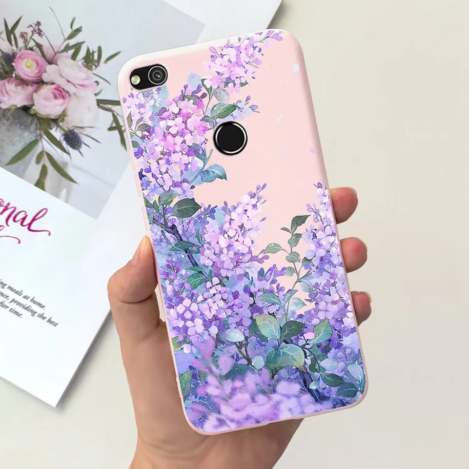 Floral Pattern Soft Silicone Case - Stylish Back Cover with TPU Bumper
