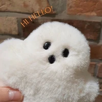 Halloween Plush Kawaii White Cloud Ghost Pillow Halloween Soft Cushion Children Party Gift Doll Home Bedroom Chair Home Decor 4