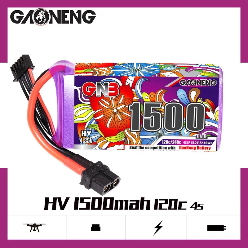 Аккумулятор Gaoneng GNB, 1500 мАч, 4S1P, 14,8 в, c