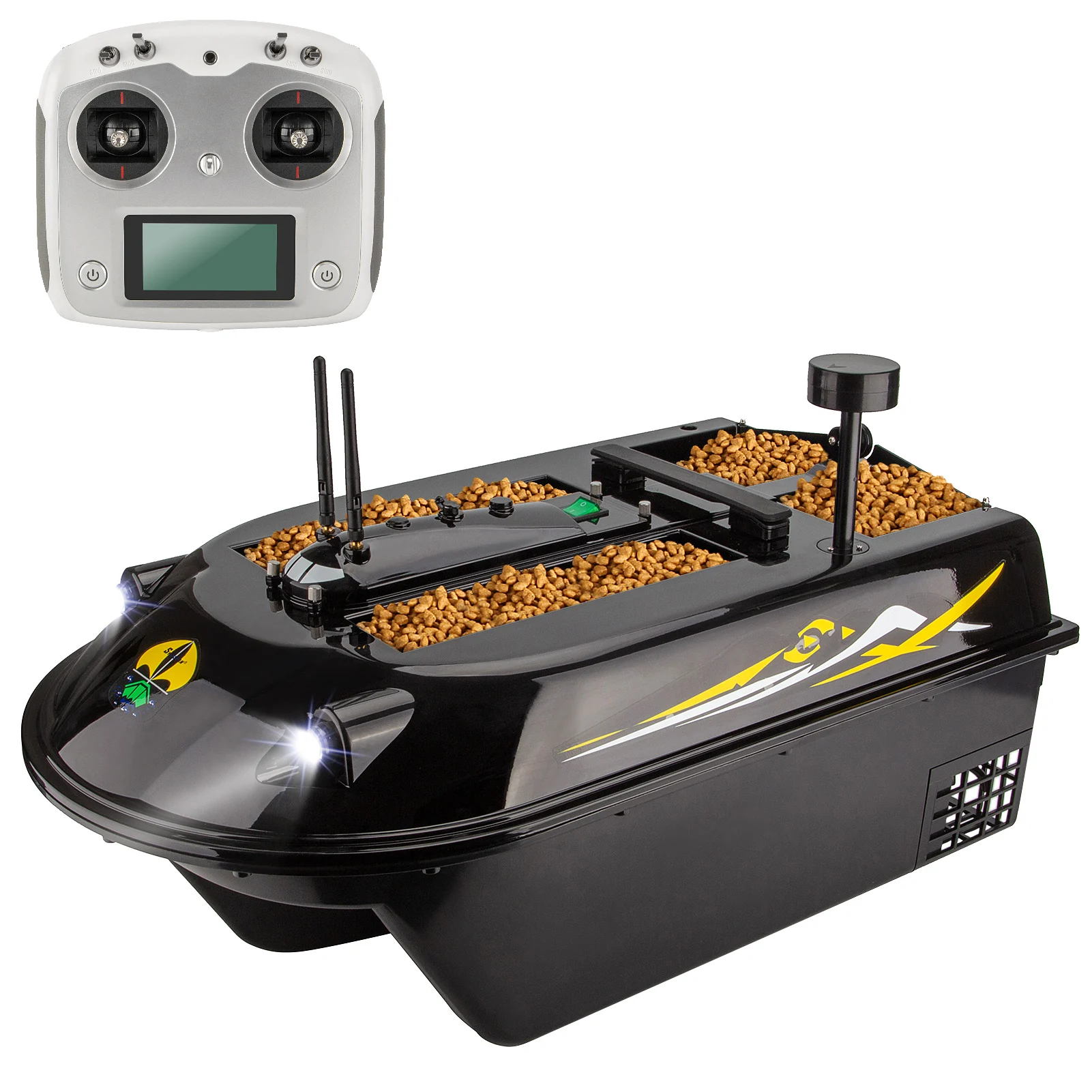 Description Picture 3 of itemGPS RC Fish Bait Boat 8kg Load with 600M Remote Control Sea Fishing Bait Boat with Fish Finder Smart Fishing Remote Control Boat