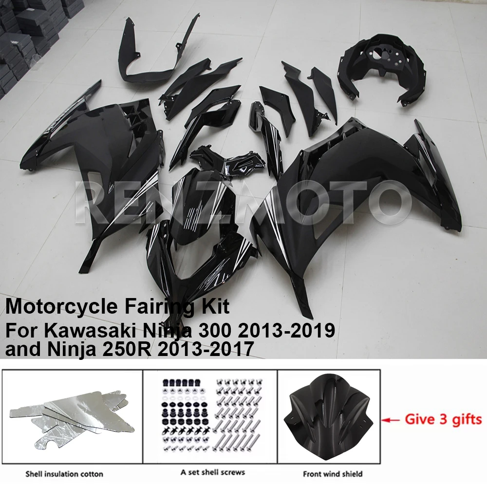 

FOR Kawasaki Ninja 300 13-19 Ninja 250R 13-17 Fairing R/Z K37N17 Motorcycle Set Body Kit Decoration Plastic Guard Plate Shell