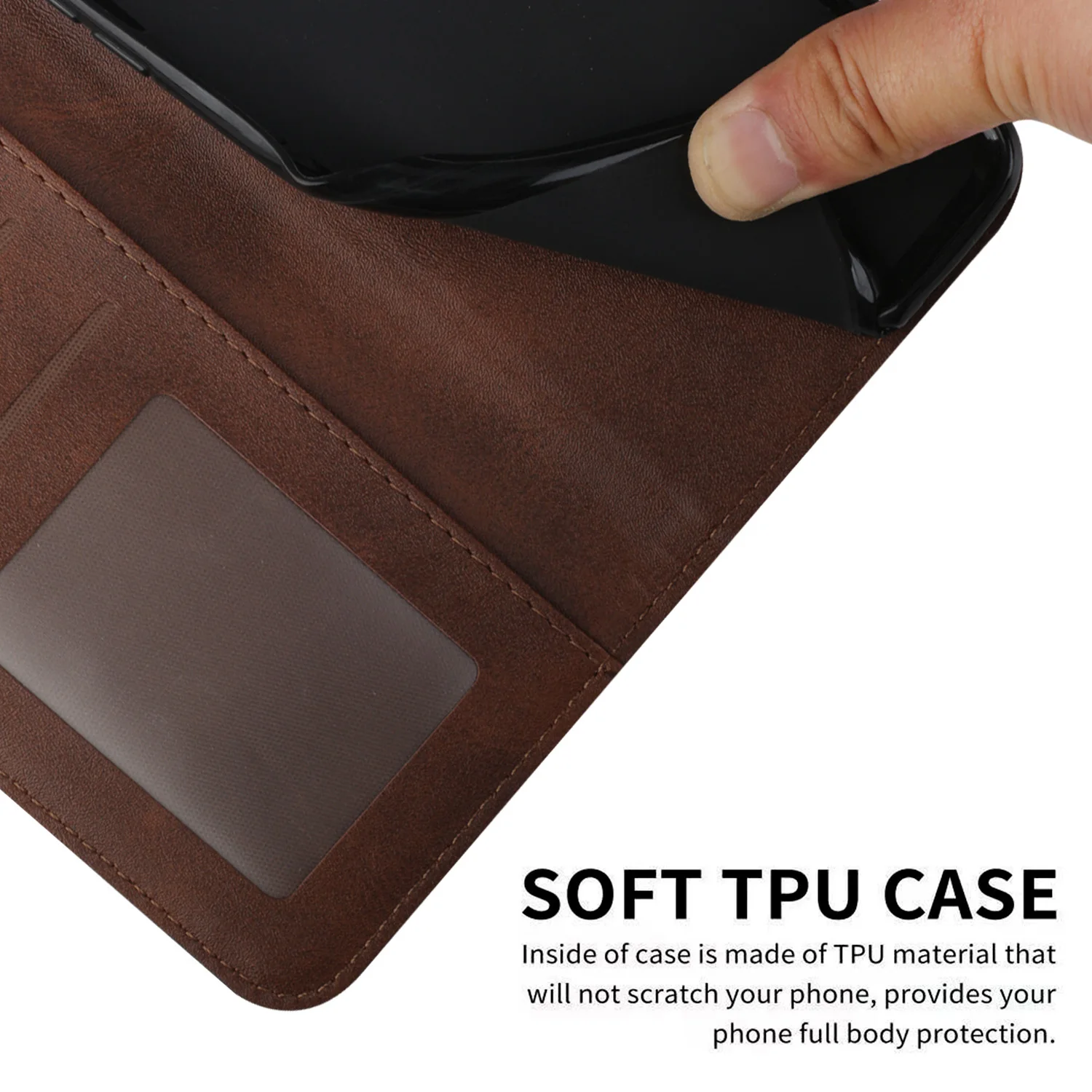 Luxury Leather Flip Wallet Book Cover Phone Case