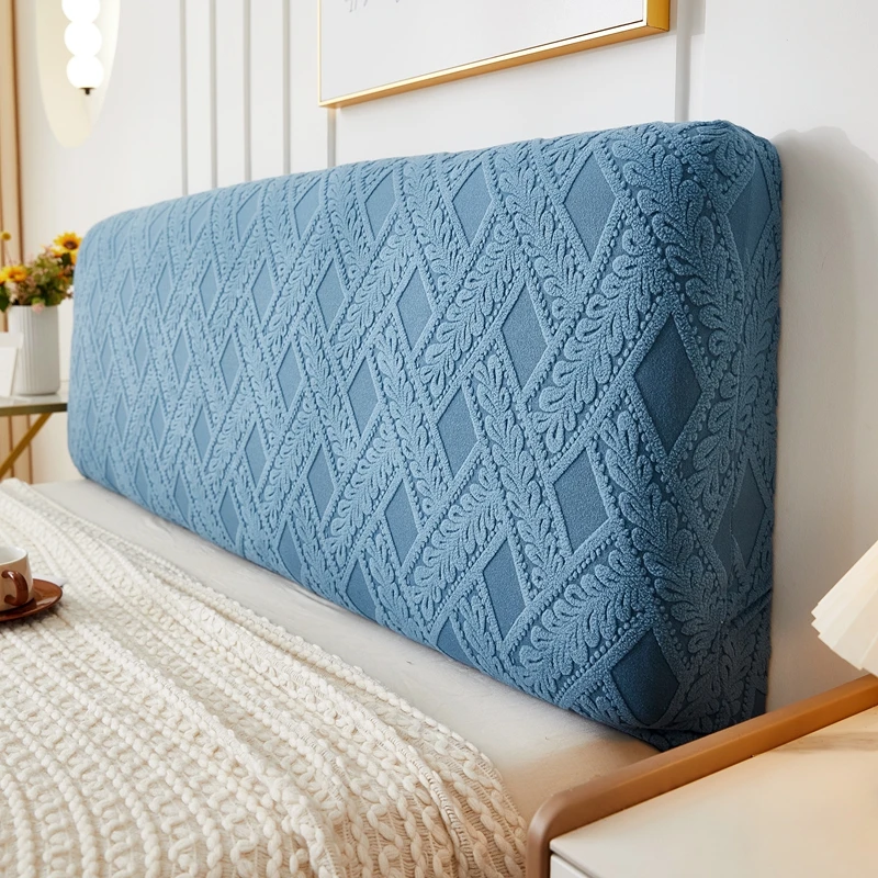 Funda Decorativa Cabecero Blanca Funda Protectora Para Cabecero 180 Cm - Terciopelo Suave Elástico, Antipolvo, Con Bolsillos Laterales - Renueva Tu Dormitorio Funda Decorativa Dormitorio Blanca Suave