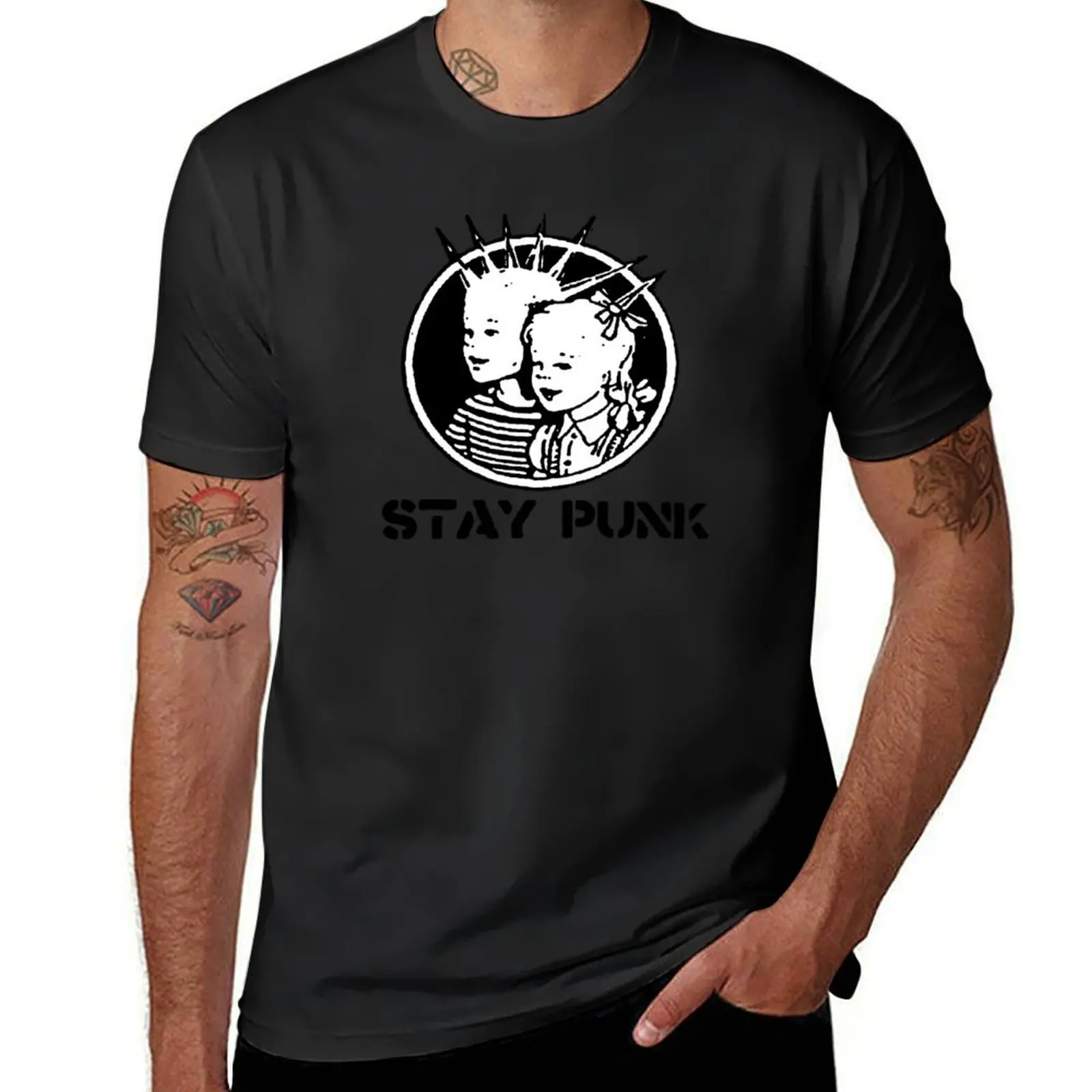 

STAY PUNK T-Shirt graphics anime clothes funny t shirts for men