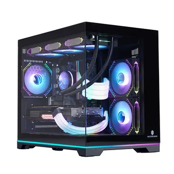 WJCOOLMAN Lonely Warrior Rainbow Edition Ocean View Room Computer Case Supports 360 Water Cooling/ARGB Light Strip