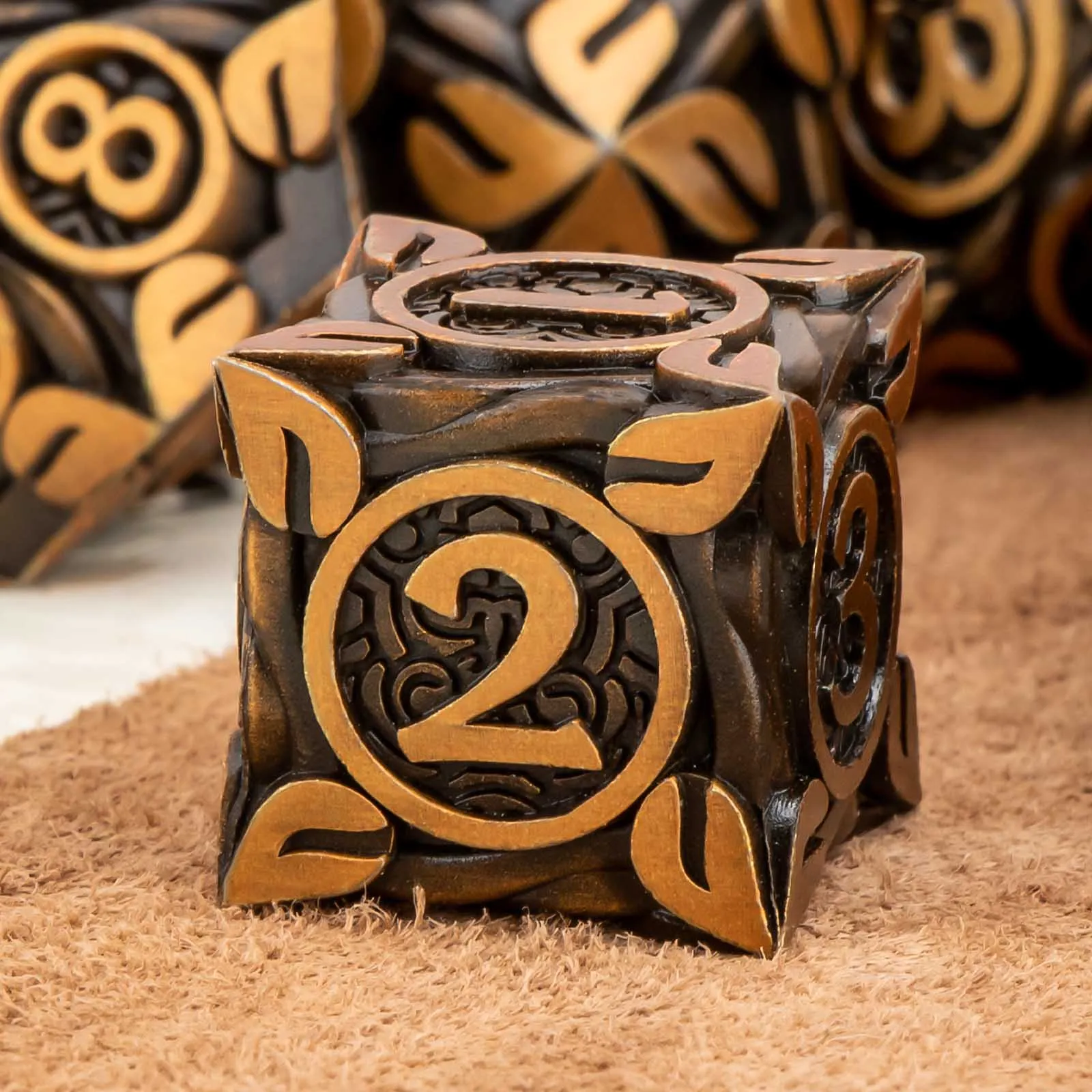 KERWELLSI DND Metal Dice Set Dungeon and Dragon Dice, D&D Dice Set, RPG Role Playing Dice, D and D Dice D20 D12 D10 D8 D6 D4